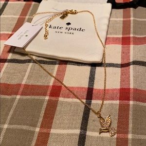 Kate spade hummingbird necklace NWT